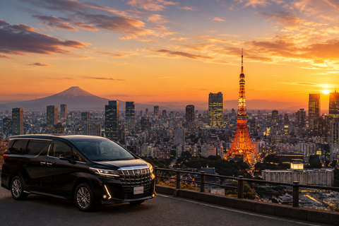 Tokyo City Tour: Private Full-Day Tour with Hotel Pickup Comfortable, air-conditioned Vellfire for 1–6 guests-8- Hour