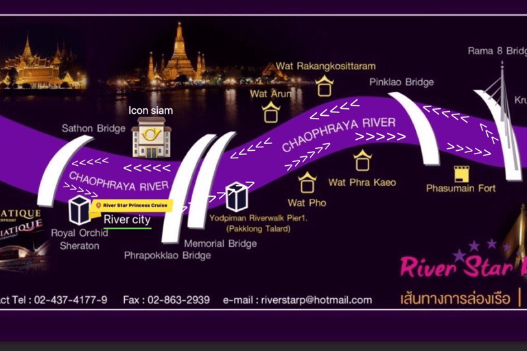 Bangkok: River Star Princess Chao Phraya Dinner Cruise Dinner Cruise