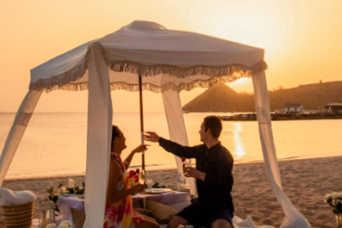 Santa Lucía: Picnic en la cabaña de la playa al atardecer
