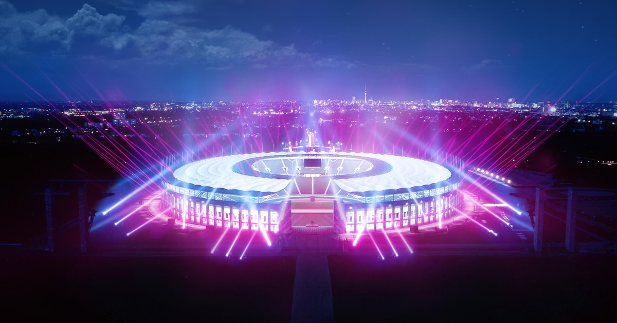 ベルリン・オリンピア・スタジアムでのFestival of Lights
