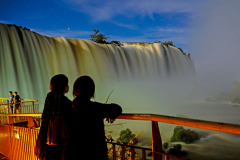 Depuis Foz do Iguaçu : Visite nocturne aux chutes