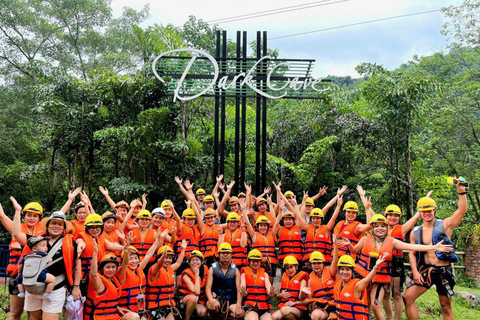 Phong Nha: Zipline Dark Cave & Paradise Cave Exploration Option 4: Full Adventure Experience - Drop-off in Hue