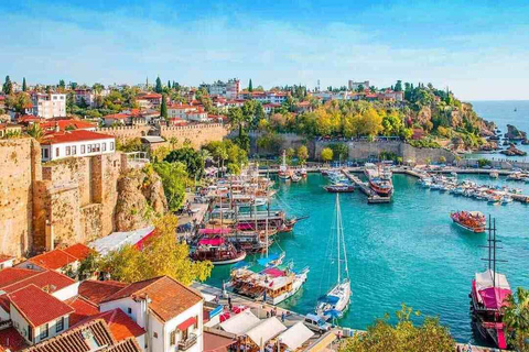 Antalya: Luxury Old City Tour w/ Waterfall, Boat, Cable Car Luxury Old City Tour with Waterfall and Boat Ride