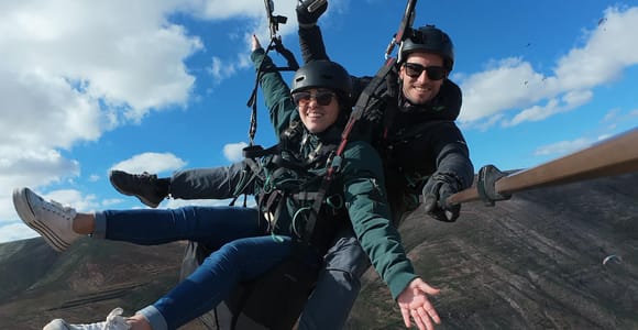 Lanzarote Action Paragliding Flight