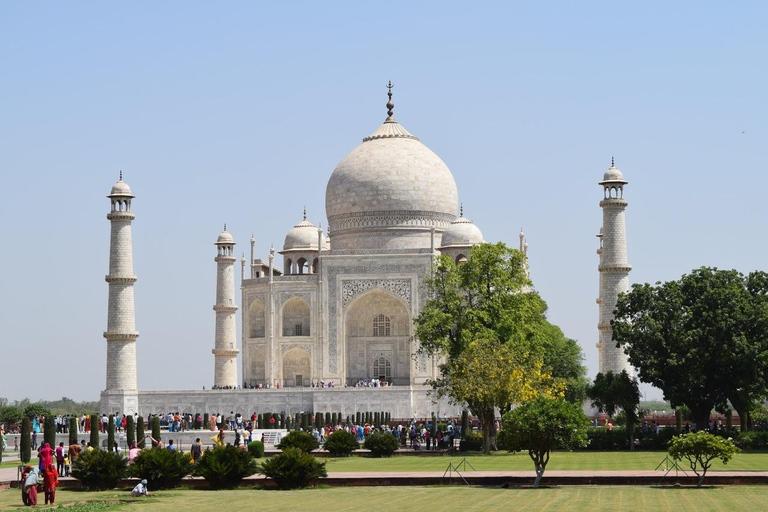 Agra: Taj Mahal Eintrittskarte Geführte Tour mit HoteltransferVon Delhi aus: Taj Mahal-Führung mit Hoteltransfer