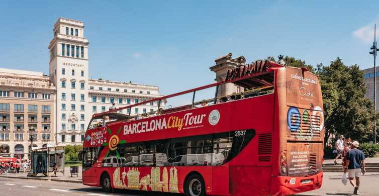 Barcelona: 24- eller 48-timers sightseeing med hopp-på hopp-av-buss