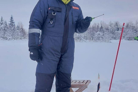 Ice Fishing Adventure in Levi with Salmon Soup
