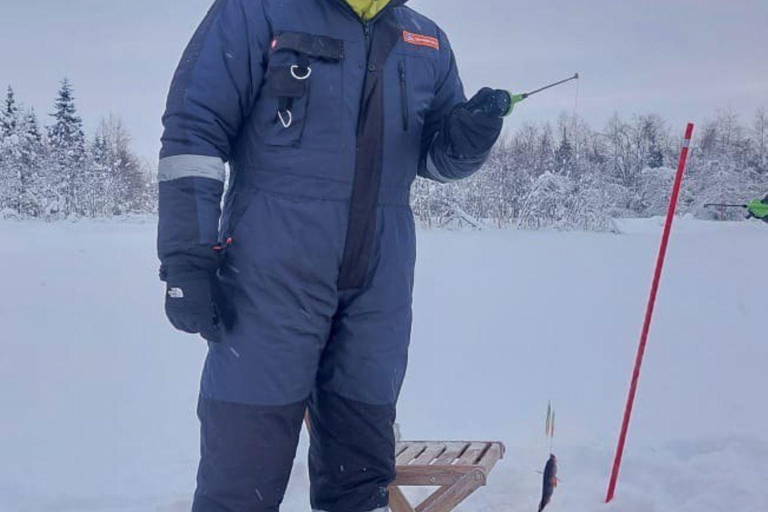 Ice Fishing Adventure in Levi with Salmon Soup
