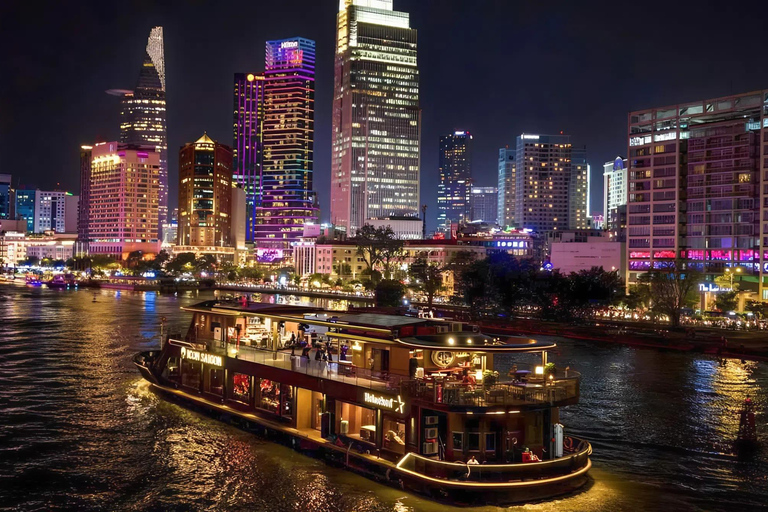 Watch The Sunset or Enjoy Dinner On Luxury Cruise in Saigon Dinner On Cruise Without Pick-Up On Cruise & Shared Table