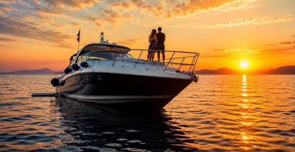 Skiathos: Private Sunset Yacht Cruise with Drinks & Snacks
