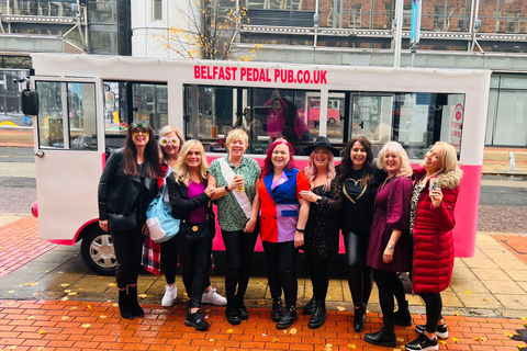 Fully Enclosed Pink Party Bike around Belfast