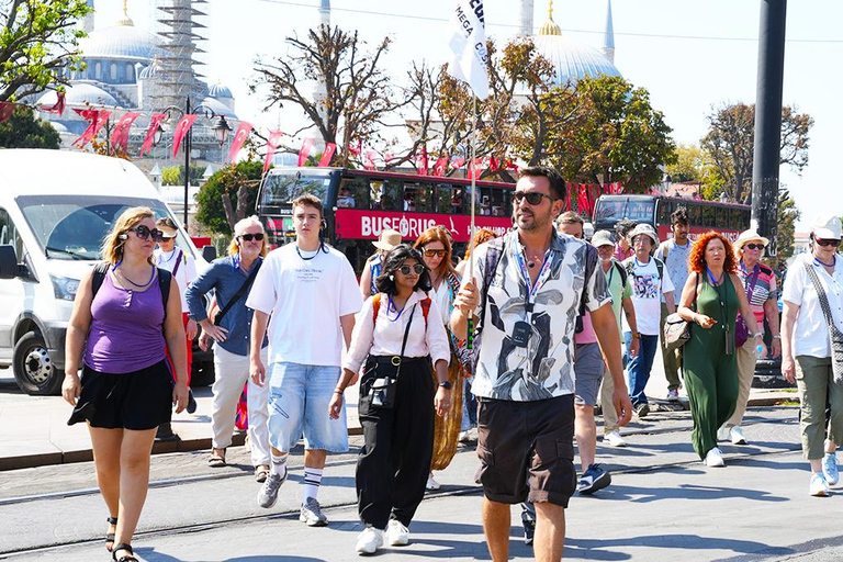 Santa Sofia e Moschea Blu + Cisterna Basilica (opzionale)Tour di Santa Sofia e della Moschea Blu con biglietti d'ingresso inclusi
