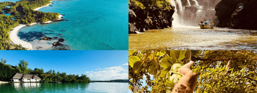 Île Maurice : excursion privée en hors-bord à l'île aux Cerfs avec barbecue