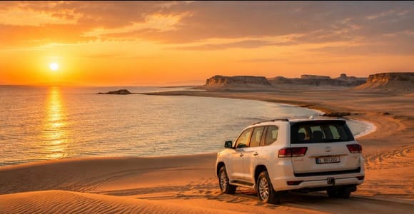 Inland Sea: Dune-Bashing Safari, Sandboarding & Camel Ride