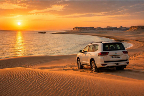 Inland Sea Thrills: Safari, Sandboarding & Camel Ride