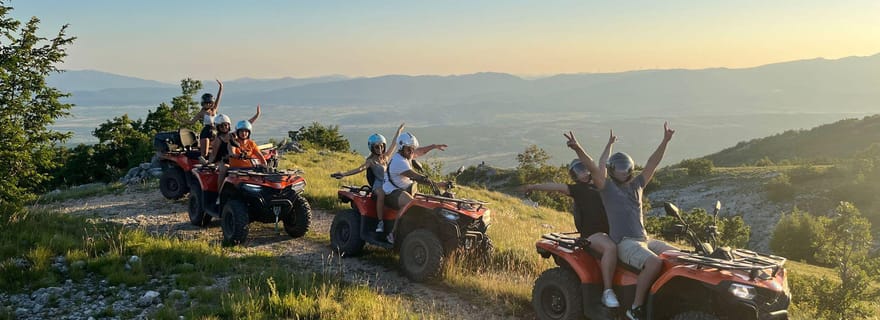 Depuis Split : Safari en quad hors route