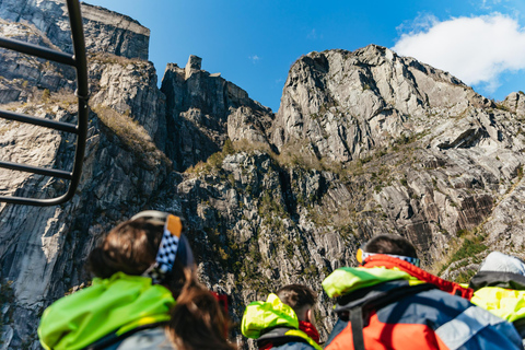 Desde Stavanger: Tour en barco semirrígido por el fiordo de Lysefjord