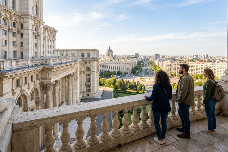 Bucharest's Palaces: Parliament, Ceaușescu & Village Museum COACH TOUR Audio guide in 24 languages