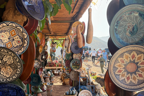 Marrakech: Ourika Waterfall, Atlas Mountain, Pottery & Lunch Private Ourika valley Tour with Guide & lunch included
