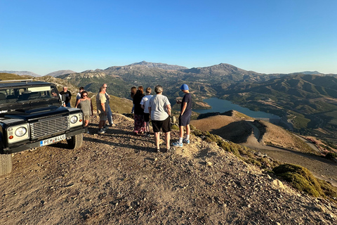 Rethymno Sunset Land Rover Safari with Dinner & Wine FROM KAVRO Sunset Land Rover Safari with Dinner & Wine