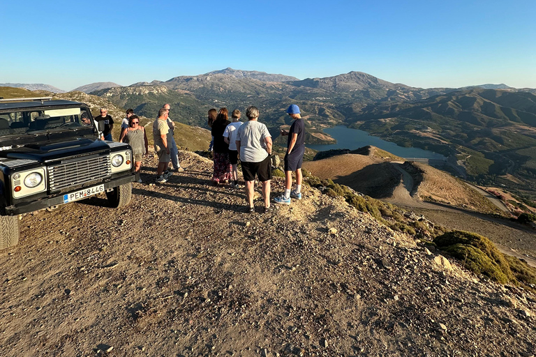 Rethymno Sunset Land Rover Safari with Dinner & Wine FROM KAVRO Sunset Land Rover Safari with Dinner & Wine