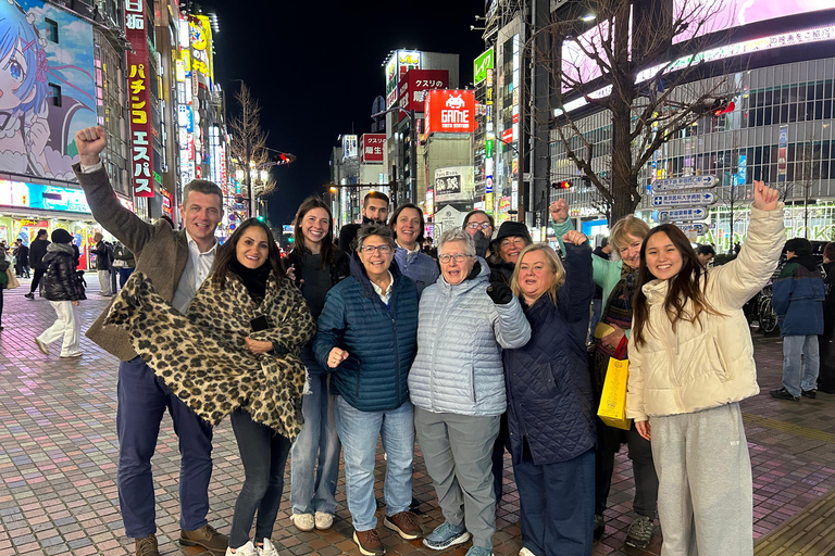 طوكيو جولة مشي ليلية في شينجوكو مع الزقاق السري