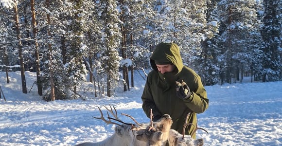 Levi: Wilderness Village; Ice Fishing & Local Reindeer Farm