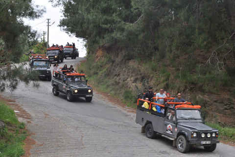 Alanya: Dim River och Dim Cave Jeep Tour med lunch