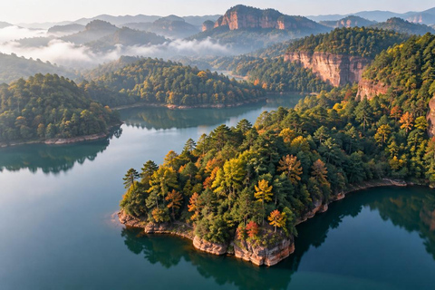 Chongqing: Simian Mountain Tickets & Scenic Experiences Simian Mountain: Admission + Honghai Lake Cruise