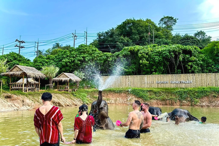 Phuket: Elephant Sanctuary Visit with Mud Spa & Workshop Afternoon: Elephant Sanctuary Visit with Mud Spa & Workshop