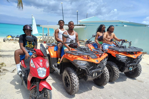 Nassau: Guided Scooter/ATV Tour with Beach Day Bundle Scooter Rental