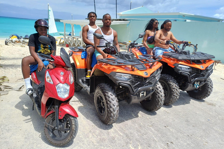 Nassau: Guided Scooter/ATV Tour with Beach Day Bundle Scooter Rental