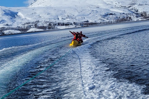 Tromsø: Banana Tube Ride with Arctic Floating