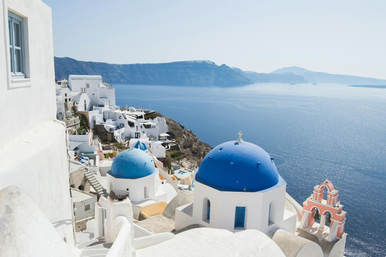 Santorini: tour in barca a Vulcano, sorgenti termali e ThirassiaSantorini: crociera in barca a Vulcano, sorgenti termali e Thirassia