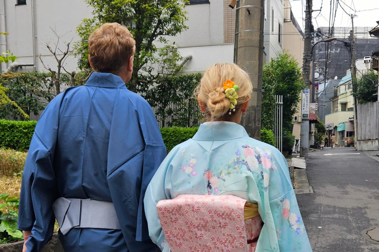 Kimono Photoshoot and Tea House Experience in Kagurazaka