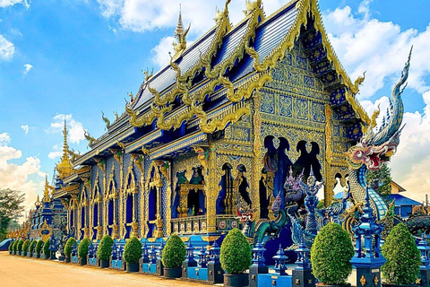 Journée complète à Chiang Rai : 3 temples, Triangle d&#039;Or et tour en bateau