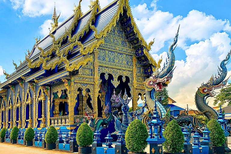 Chiang Mai: Templi del Buddha bianco, blu e grande a Chiang Rai