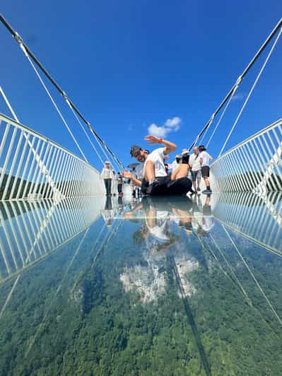 Zhangjiajie: tour langs de glazen brug en de gele drakengrot