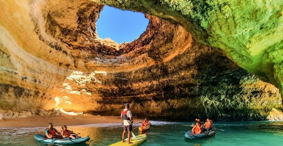 Benagil: Caves, Beaches, and Secret Spots Guided Kayak Tour