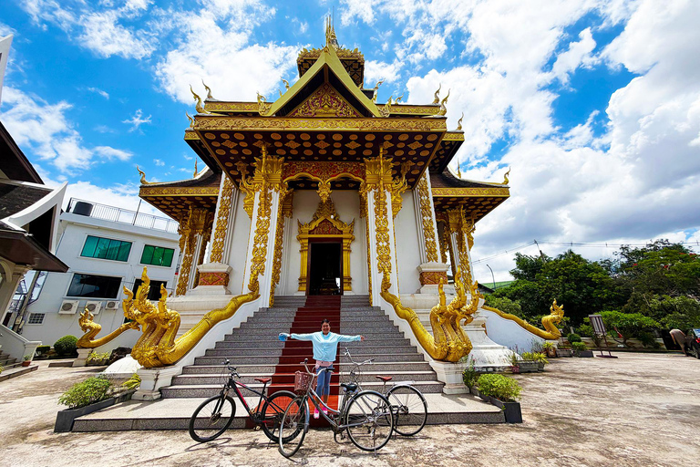 Vientiane: Guided City Bike Tour with Coffee & Lunch Vientiane| 4 Hours Guided City Bicycle Tour