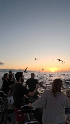 São Miguel: Passeio de barco ao pôr do sol – Luz dourada, falésias e grutas