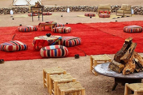 Dîner dans le désert d&#039;Agafay au départ de Marrakech et balade à dos de chameauDîner dans le désert d&#039;Agafay depuis Marrakech et promenade à dos de chameau