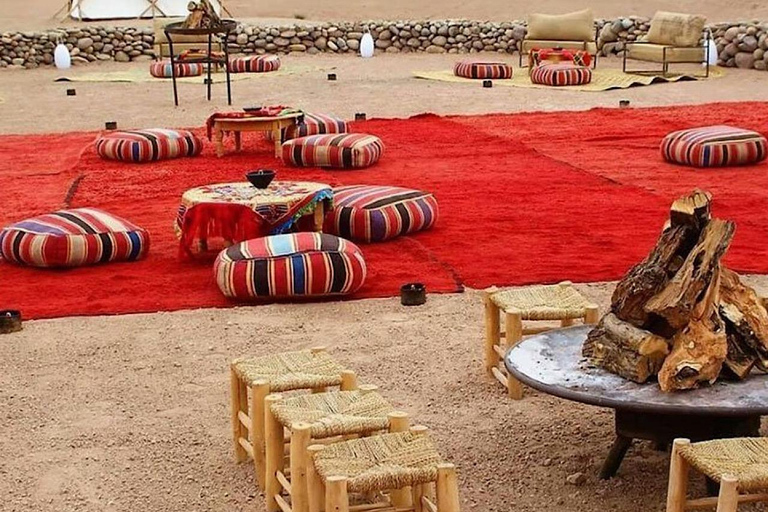 Dîner dans le désert d&#039;Agafay au départ de Marrakech et balade à dos de chameauDîner dans le désert d&#039;Agafay depuis Marrakech et promenade à dos de chameau