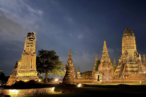Bangkok: Ayutthaya Temples Day Trip with Sunset Cruise