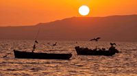De Paracas, coucher du soleil dans la réserve nationale de Paracas - Hizvo