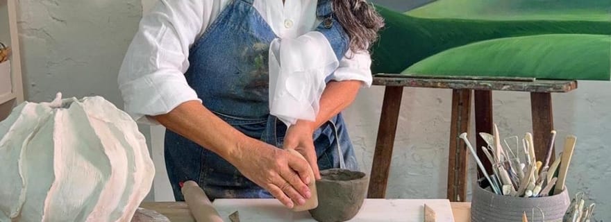 Trieste : atelier de céramique avec un artiste local