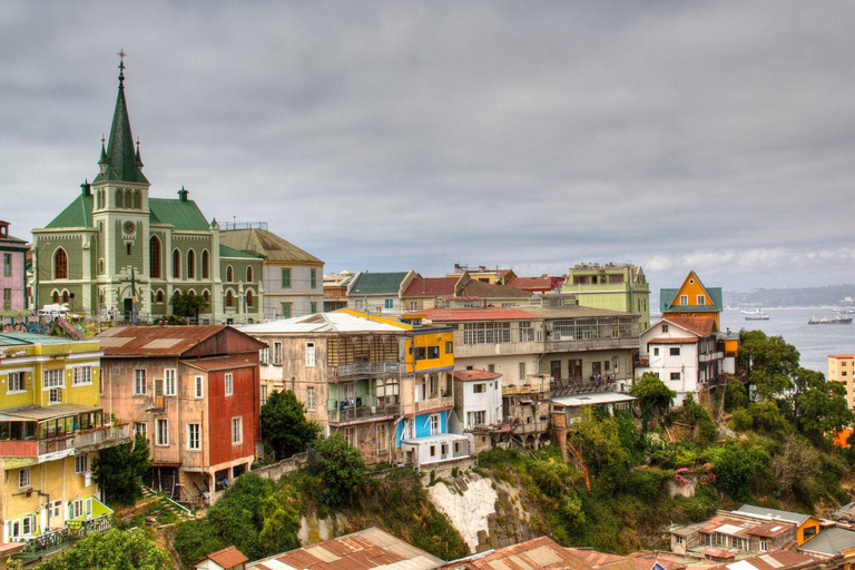 Chili : excursion d&#039;une journée à Viña del Mar et Valparaíso au départ de SantiagoVisite privée en chinois