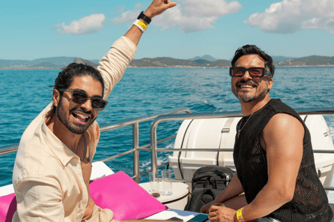 Ibiza: excursão de barco de dia inteiro a Formentera com almoço e mergulho com snorkel