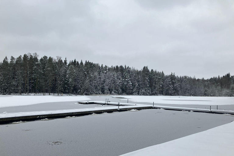 Traditional smoke sauna experience and national park visit