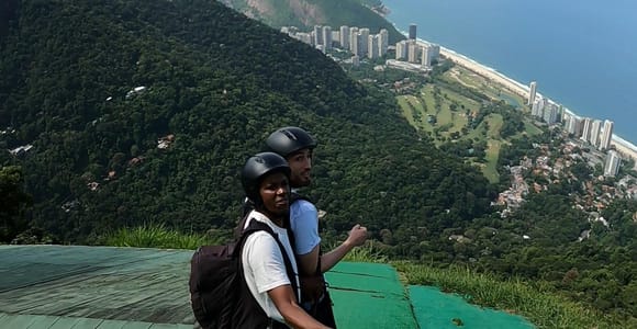 Río de Janeiro: parapente tándem desde la rampa Pedra Bonita.